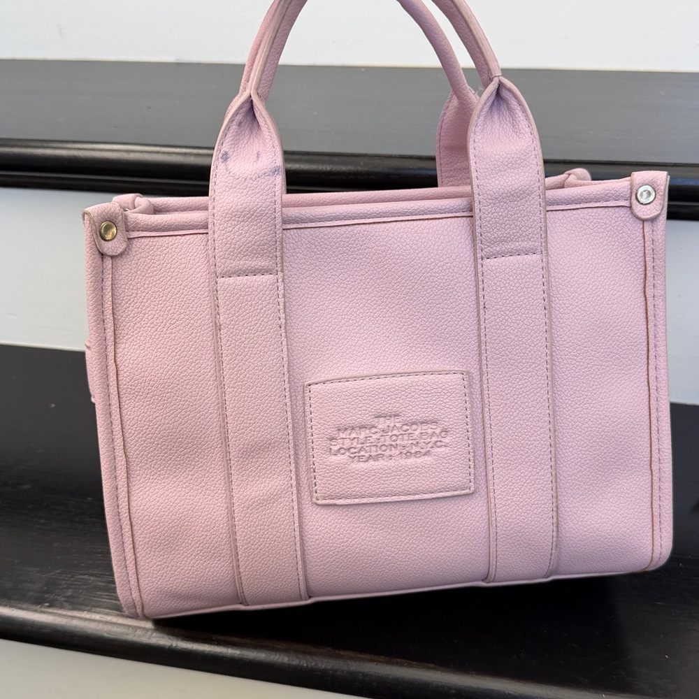 Marc Jacobs Lilac Canvas Tote with White Logo - Picture 3 of 12